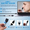 Zafina-UP ABS Black 4 in 1 Rechargeable Hair Clipper Shaver