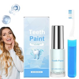 Teeth Whitening Paint,Teeth Tooth Polishing Paste,Whitening Toothpaste,Instant & Long-Lasting Results,Dual Protection