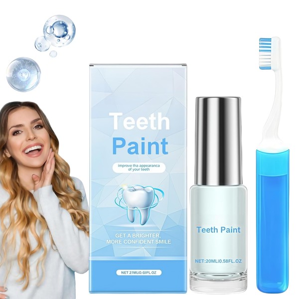 Teeth Whitening Paint,Teeth Tooth Polishing Paste,Whitening Toothpaste,Instant & Long-Lasting Results,Dual