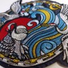 Crane Patch, Iron, Embroidered, Stylish, Applique, Nursery School, Kindergarten, Biker