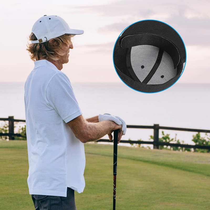 PATIKIL 9" Golf Hat Sweat Liner, 80 Pcs Disposable Cap