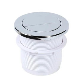 Housler® Chrome Pneumatic Toilet Cistern Tank Dual Push Button