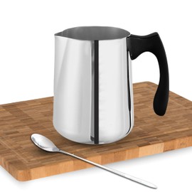 Candle Wax Melting Pot w/Tall Spoon - Stainless Steel Candle Making Pot and Spoon - Candle Wax Melter for Candle Making Supplies - Candle Melting Pot for Melting Wax - Candle Pouring Pitcher (32 oz)