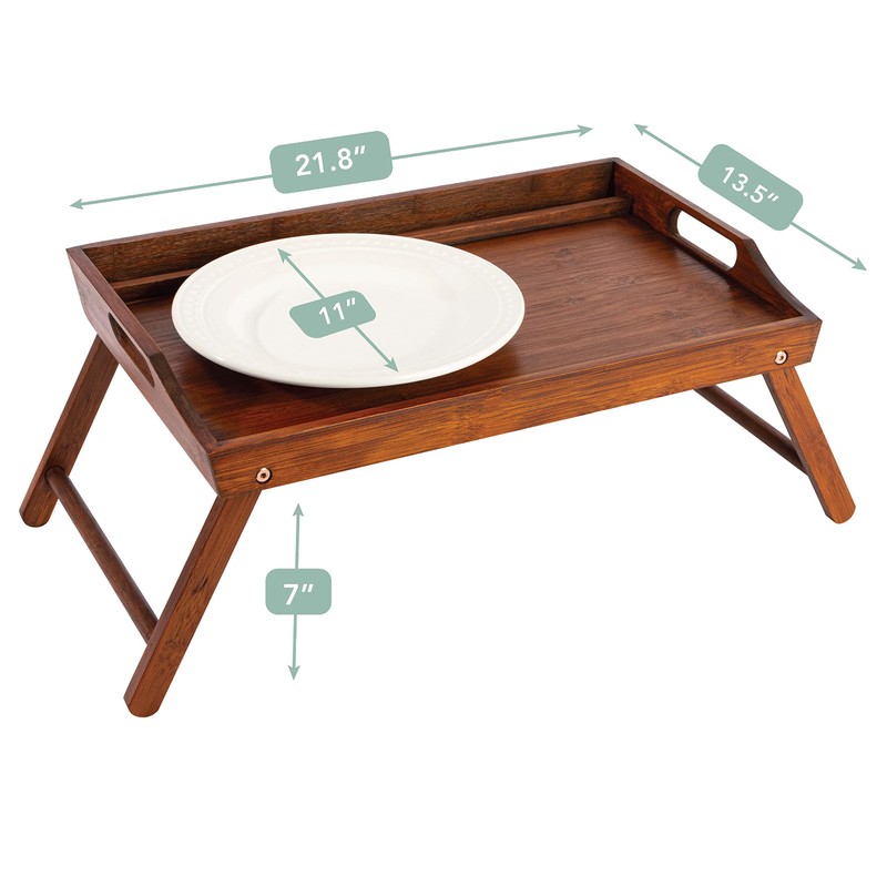 ROSSIE HOME Extra Large Bamboo Bed Tray, Lap Tray, Lap