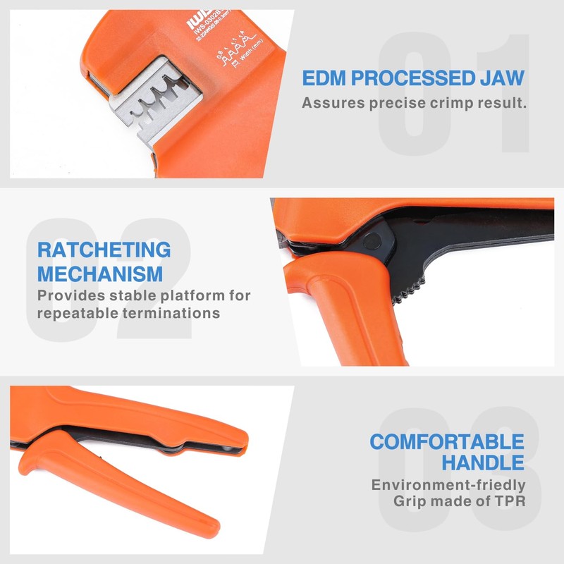 iCrimp IWS-0302BS Wire Crimping Tool for JST, Molex, Dupont Micro