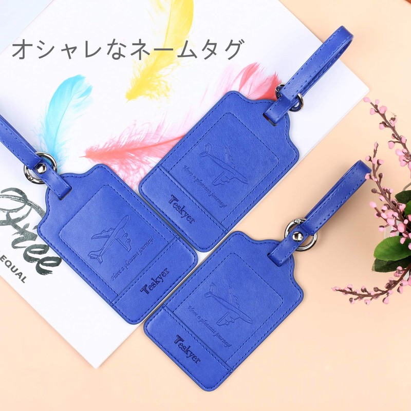 Teskyer Luggage Tags, Suitcase Tags, Business Trip Tags, Name Tags,