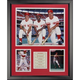 Legends Never Die Cincinnati Reds - The Big Red Machine Framed Photo Collage, 16" x 20", (19712U)