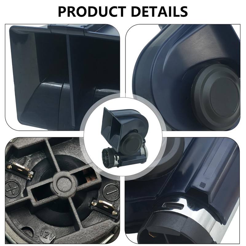 NEOGET Air Horn 12V Loud, Compact Twin Tone Train Horn