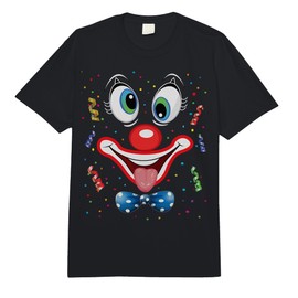 Carnival Clown Face Circus Costume Kids Men Women Carnivals Comfort Colors Adult Heavyweight T-Shirt