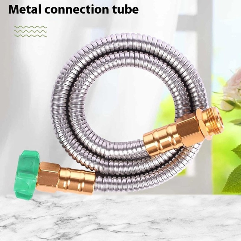 Stainless Steel Garden Hose Extender for Easy Maneuvering in Gardening