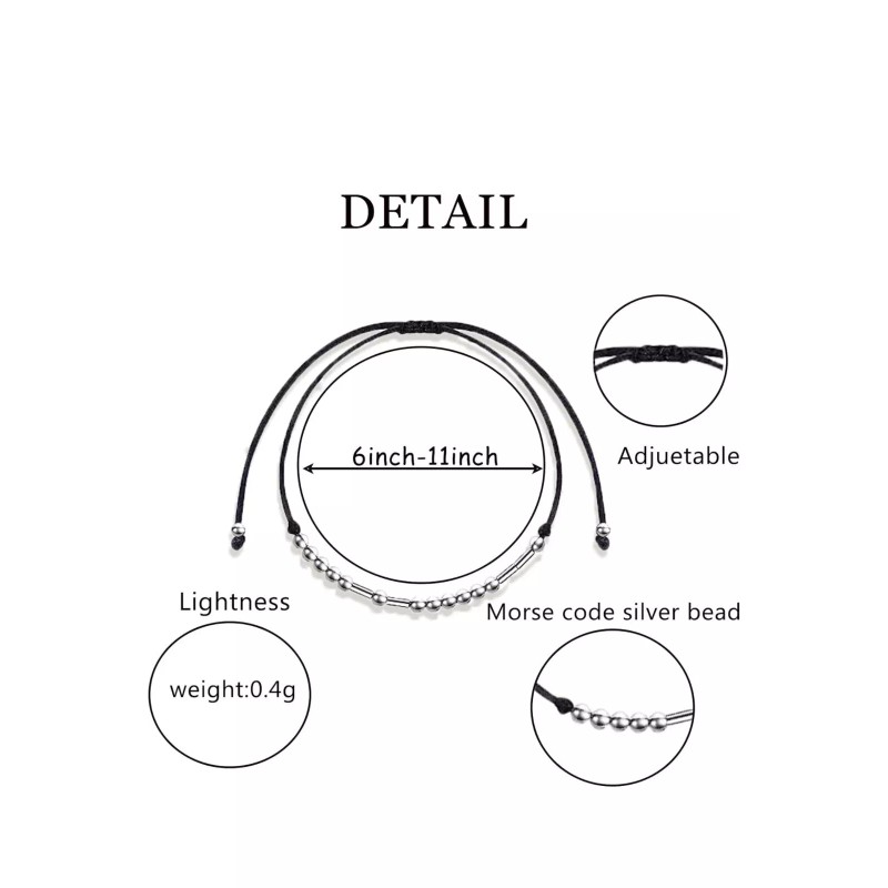 Morse Taurus Morse Code Adjustable Bracelet Astrology