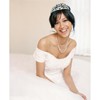 Ondder Shiny Silver Crown and Tiara for Women