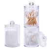 QH-Shop Cotton Pad Storage Transparent Organiser Acrylic with Lid Storage