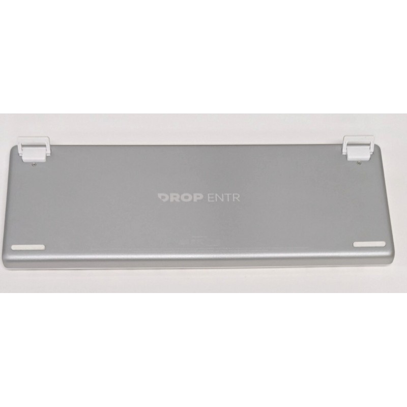 Drop ENTR Mechanical Tenleyless Keyboard, Anodized Aluminum Case, Silver/White