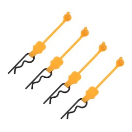 DMiotech 4Pcs Body Clips Pins RC Car Shell Bolt Clip Model Car Body Clips Pins Orange Universal Shell Replacement Parts for 1/10 Scale RC Car