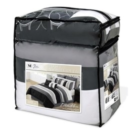 Safdie & Co. Luxury Set Comforter, King, Black 7