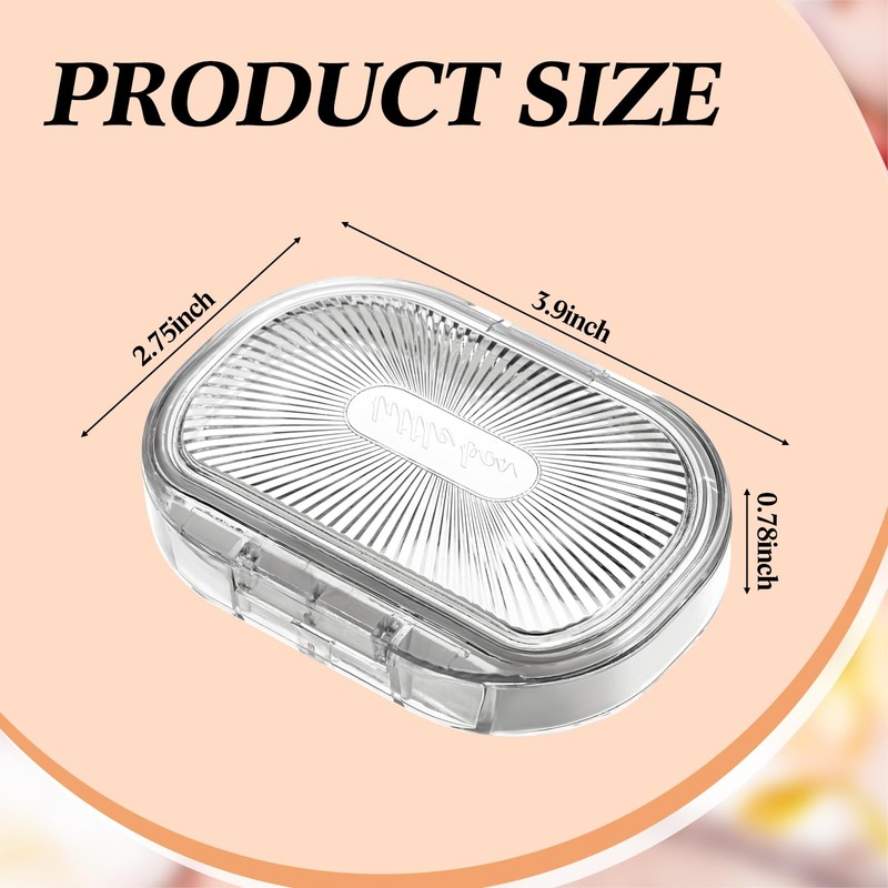 Kigley 4 Pcs Hair Tie Container Small Portable Travel Cotton