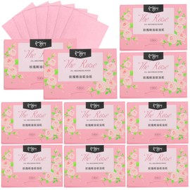 1000 Piezas papel arroz facial. papel absorbente de grasa facial. papelitos absorbentes de brillo facial. Elimina el brillo del aceite, el papel es suave, adecuado para aceite facial (Rosas)