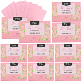 1000 Piezas papel arroz facial. papel absorbente de grasa facial. papelitos absorbentes de brillo facial. Elimina el brillo del aceite, el papel es suave, adecuado para aceite facial (Rosas)