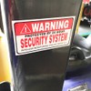 Sports mind WARNING Anti-Theft Security Anti-theft Sticker Set of 2