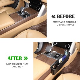 JONKOKO Car Shifter Storage Box, Gear Shift Console Side Tray Organizer Compatible with Land Rover Range Rover Vogue L460 2023-2024 Interior Storage Accessories (Right)