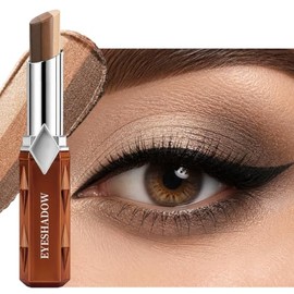 Erinde Barra de Sombra de Ojos con Purpurina y Degradado de 3 Colores  Sombra de Ojos Mate en Crema, Larga Duración Resistente al Agua, Acabados Mate 