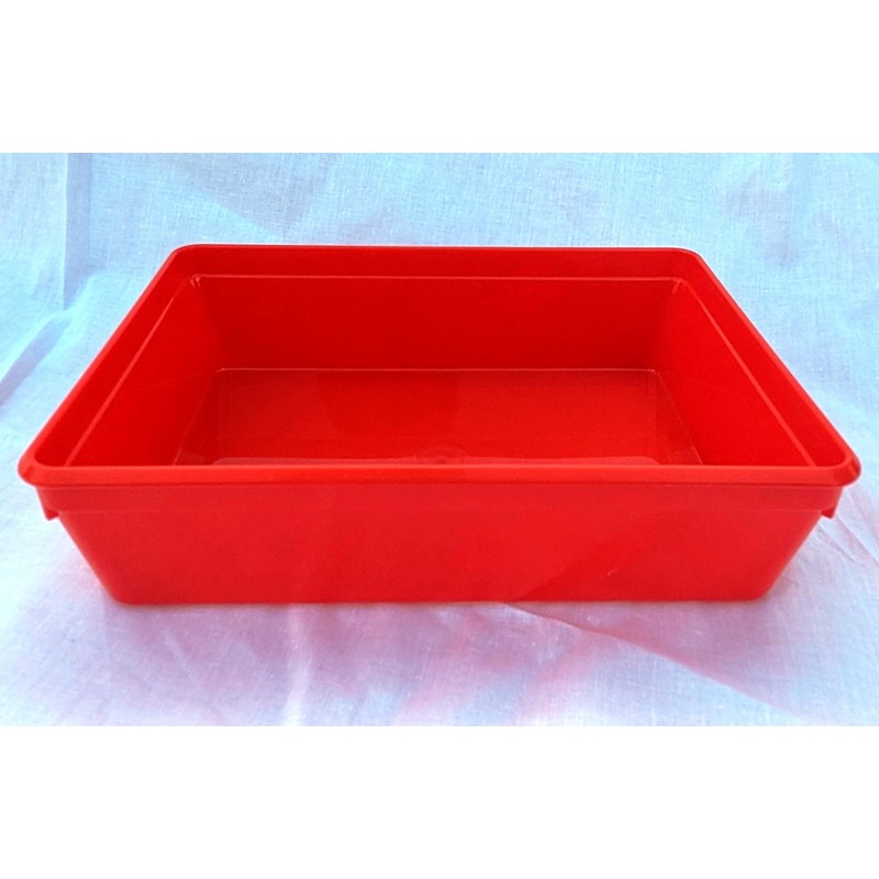 Instrument tray – 19cm x 14cm x 5.5cm. polypropylene (Red)