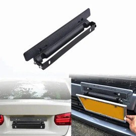 Porta Placa Negro Universal Doble Ajuste Posiciones Matricula Jdm