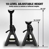 YELLOW JACKET Jack Stands 2 Ton with Double Locking for