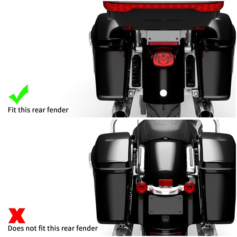 TCMT Saddlebags LED Inserts Support Light Fit For Harley 2014-2024