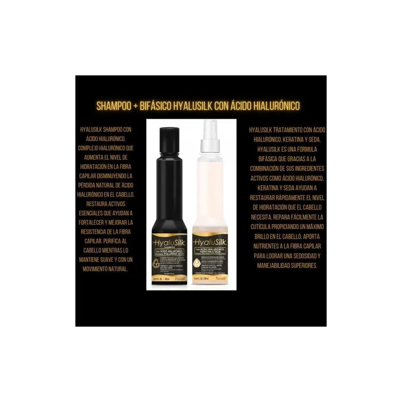 Nutrapel Hyalusilk Ácido Hialurónico Shampoo Bifásico