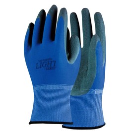 Otafuku Gloves Natural Rubber Back Gloves [13 Gauge Gloves: Polyester] A-385 Blue L [Set of 10 Pairs]