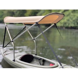 Cypress Rowe Outfitters Sun Shade Canopy for Recreational Sit in Kayak - Perfect Bimini Top/Umbrella for Kayaking, Canopy Awning to Block UV and Heat Rays and Rain Protection