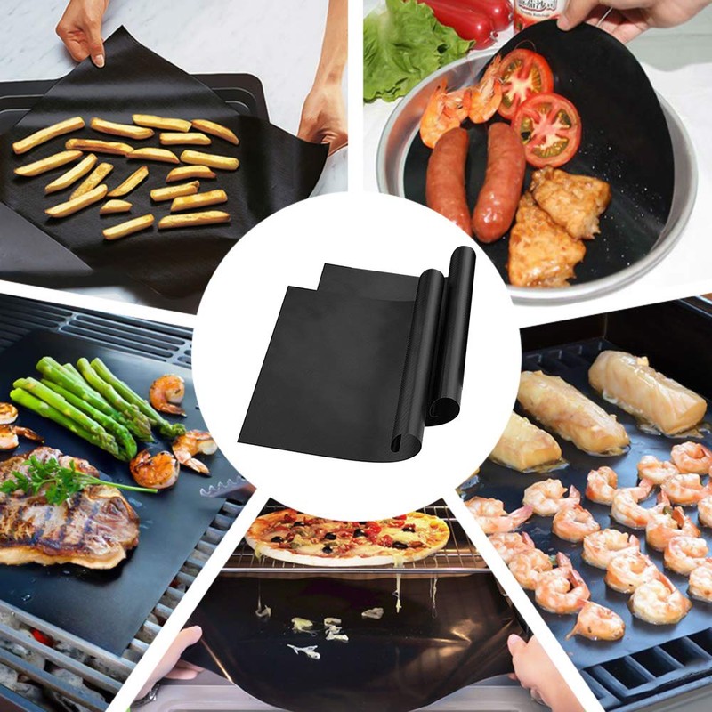 Nivofu BBQ Mats, Set of 5 BBQ Grill Mat Nonstick