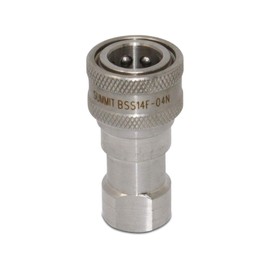 1/4″ NPT ISO 7241-B Stainless Steel Quick Disconnect Hydraulic Female Coupler