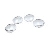 VekAuto 4Pcs Silver Tone 68mm Dia 6 Lugs Car Tire
