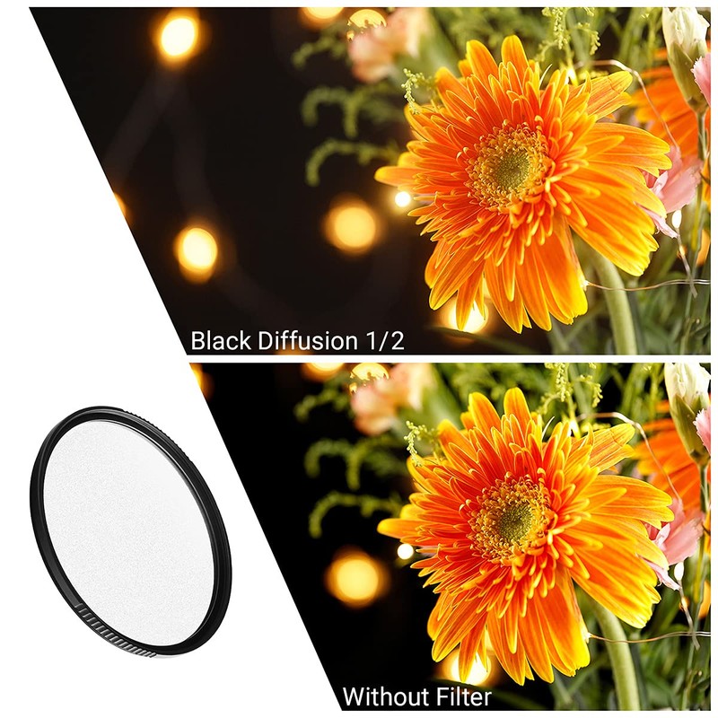 K&F Concept KF-77BD1/2 NANO-X Black Diffusion 1/2 Filter 77mm MRC