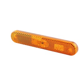 HELLA 2PS 009 226-021 Side Marker Light - LED - 12V - Lens Colour: Yellow - Cable: 195mm - Plug: AMP