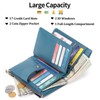 SENDEFN Purses for Women, Medium Size, Triple Foldable Leather Purse,