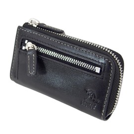 Arnold Palmer 4AP3637 Colorful Series Multi-functional Key Case, Smart Key Compatible, Genuine Leather, Leather, Black