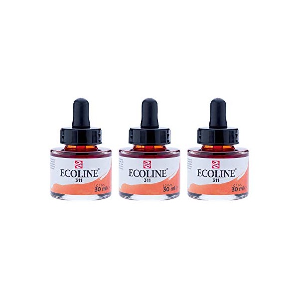 Ecoline Liquid Watercolor 30ml Pipette Jar - Vermilion (11253111)