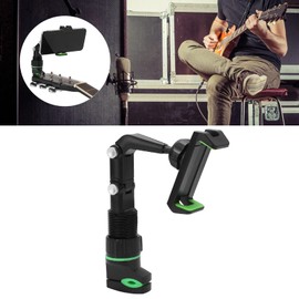 Smartphone Guitar Capo, Guitar Head Phone Holder Mount Bass Headstock Neck Clamp for Teaching Video Recording with Wiping Cloth & 10Pcs Picks