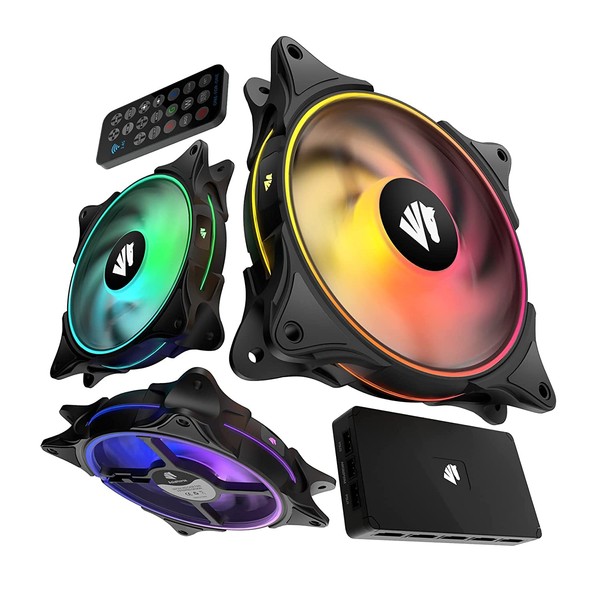 AsiaHorse FS-9002 Pro - Ventilador de caja RGB de 120