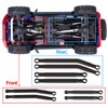 Aluminum High Clearance Chassis Links Suspension Steering Links Set for