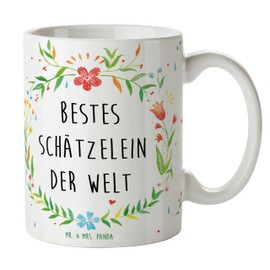 Mr & Mrs Panda Cup Best SCHÄTZELEIN der Welt – SCHÄTZELEIN Treasure Treasure, Schatzi, Husband, Wife, Girlfriend, Friend, Woman, Man, Kose Name – Wedding Day Thank You Gift Gift Thank You Tag Birthday Christmas Anniversary Present Thank You Thank You Lov