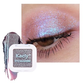 Single Eyeshadow Makeup, Mauve Green Blue Powder Shimmer Eye Shadow for Older Women, Monochrome Eye Shadow Palette Pigmented Waterproof, Lightweight Blendable, 27