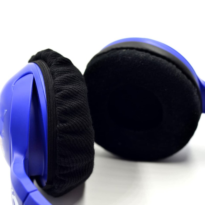 Mobestech 30pcs Headset Cover Black Earmuff Cushions for Headphones Dustproof