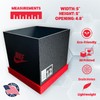 Antho3D Shoebox-Style Planter Pot (Black, White and Red) Indoor Outdoor