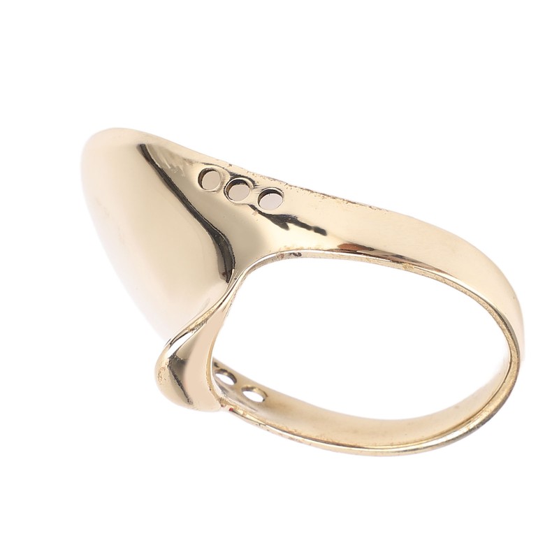 Brass Archery Thumb Ring Portable Finger Protector with Anti Lost