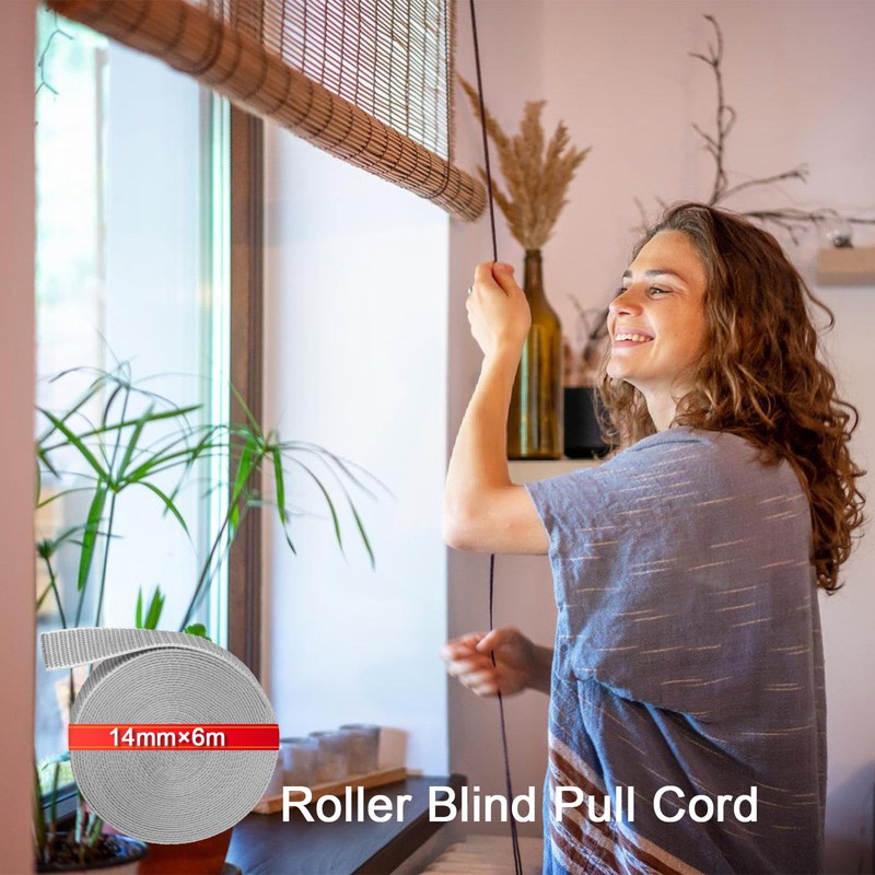 NICEIN Grey Roller Shutter Strap Set, Accessories for Roller Shutters,